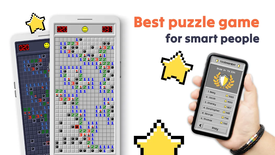 Minesweeper на телефон — скачать мод: Без рекламы и все уровни открыты — скриншот 1 Minesweeper на телефон — скачать мод: Без рекламы и все уровни открыты — скриншот 1
