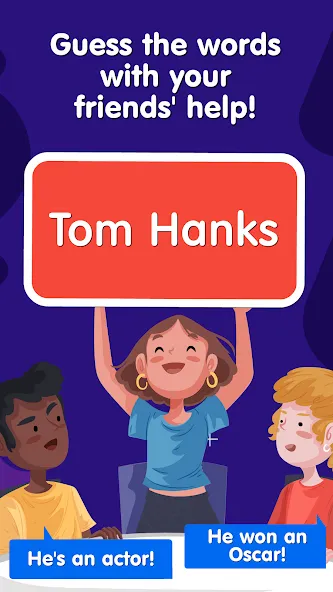 Hands Up: Guess the words взломанный APK — Безлимитные подсказки и открыты все слова — скриншот 1
