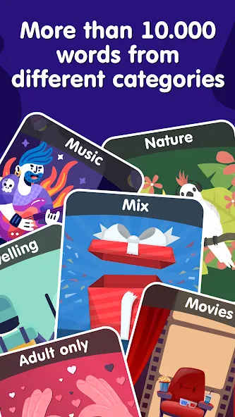 Hands Up: Guess the words взломанный APK — Безлимитные подсказки и открыты все слова — скриншот 2