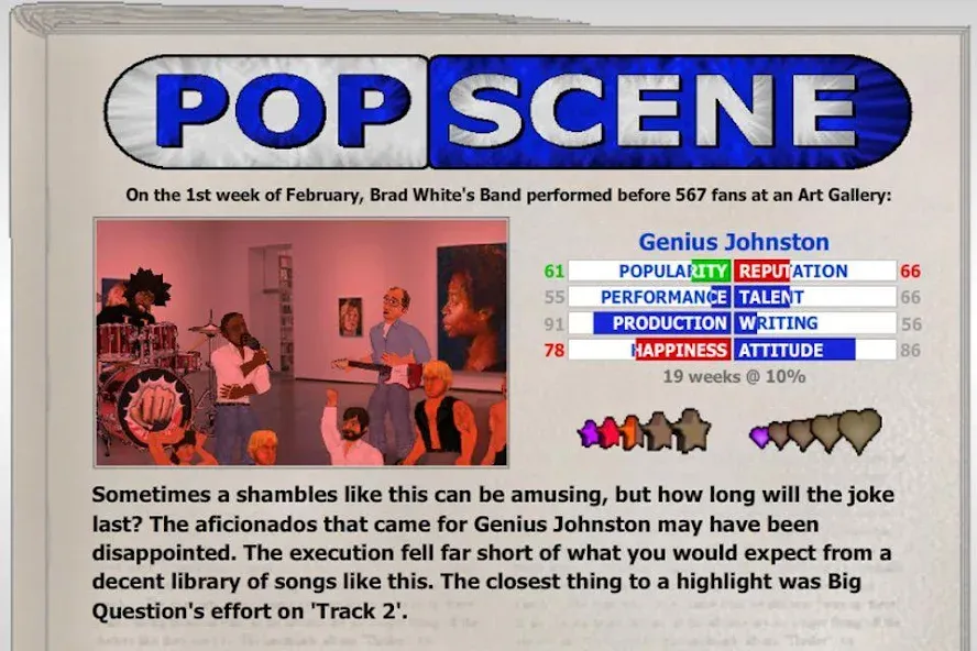 Мод Popscene — Безлимитные деньги и популярность, скачать APK — скриншот 4 Мод Popscene — Безлимитные деньги и популярность, скачать APK — скриншот 4
