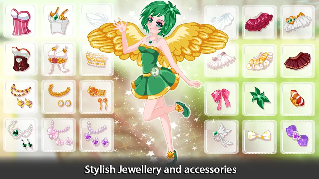 Dress Up Angel Anime Girl Game взлом APK — Безлимитные монеты и все наряды — скриншот 3