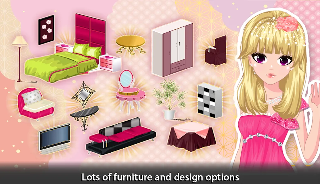 Girl Doll House - Room Design — взломанная версия, Безлимитные деньги и открыты все комнаты — скриншот 3 Girl Doll House - Room Design — взломанная версия, Безлимитные деньги и открыты все комнаты — скриншот 3