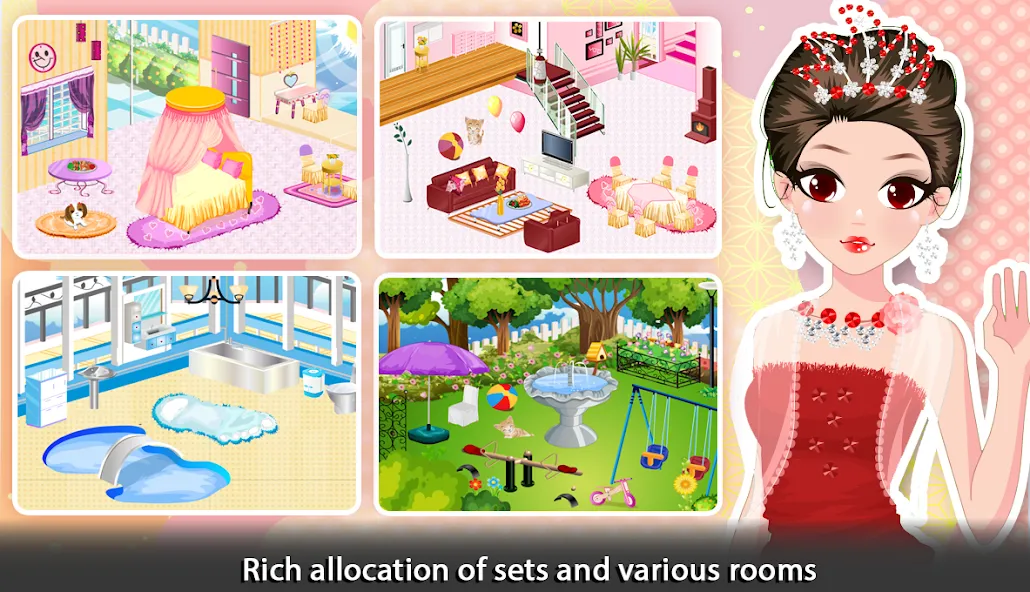 Girl Doll House - Room Design — взломанная версия, Безлимитные деньги и открыты все комнаты — скриншот 4 Girl Doll House - Room Design — взломанная версия, Безлимитные деньги и открыты все комнаты — скриншот 4
