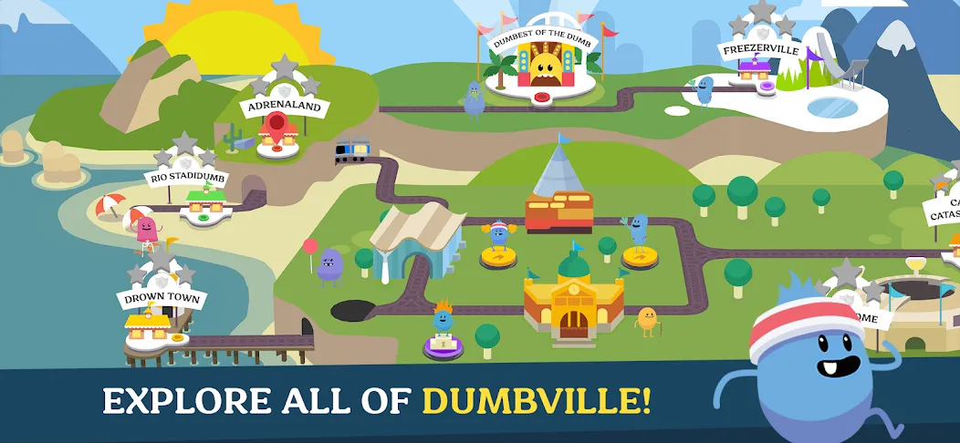 Dumb Ways to Die 2: The Games — последняя версия с модом (Безлимитные жизни и открыты все уровни) — скриншот 1