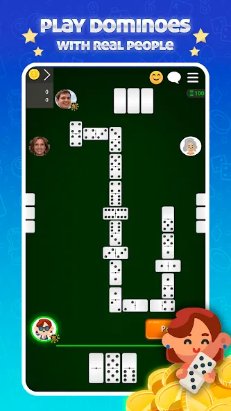 Dominoes Online - Classic Game бесплатно на Андроид — мод: Без рекламы и быстрый поиск игр — скриншот 1