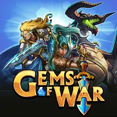 Мод Gems of War - Match 3 RPG — Безлимитные ходы и открыты все герои, скачать APK