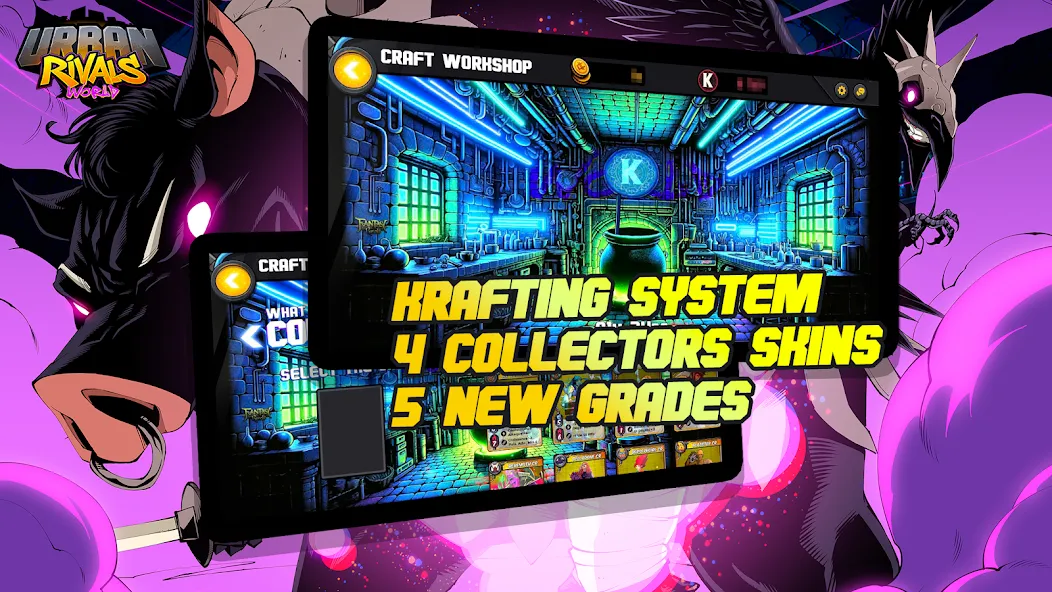 Urban Rivals — Безлимитные ресурсы и редкие карты, скачать мод APK — скриншот 2 Urban Rivals — Безлимитные ресурсы и редкие карты, скачать мод APK — скриншот 2