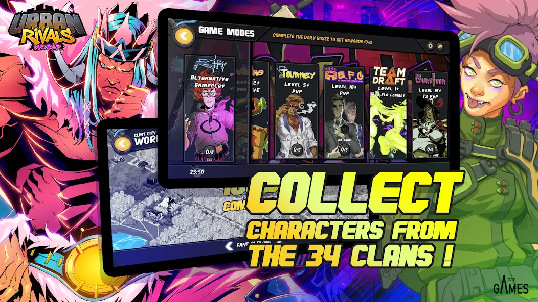 Urban Rivals — Безлимитные ресурсы и редкие карты, скачать мод APK — скриншот 3 Urban Rivals — Безлимитные ресурсы и редкие карты, скачать мод APK — скриншот 3