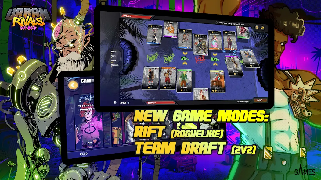 Urban Rivals — Безлимитные ресурсы и редкие карты, скачать мод APK — скриншот 4 Urban Rivals — Безлимитные ресурсы и редкие карты, скачать мод APK — скриншот 4