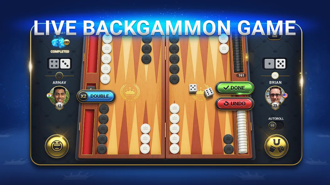 Скачать Backgammon Live - Online Games последней версии — Бесконечные монеты и без рекламы — скриншот 2