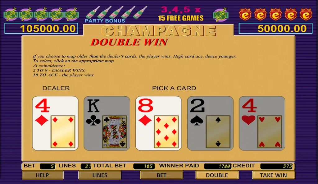 Скачать взлом Champagne Slot — Безлимитные монеты и бонусы — скриншот 3