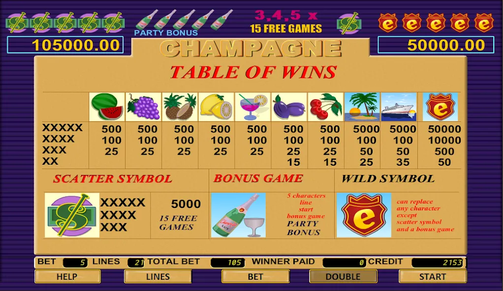 Скачать взлом Champagne Slot — Безлимитные монеты и бонусы — скриншот 5