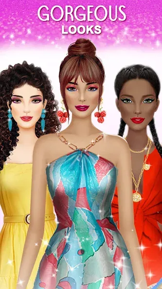 Скачать мод Fashion Stylist: Dress Up Game — Безлимитные деньги и все наряды — скриншот 1