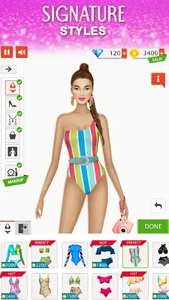 Скачать мод Fashion Stylist: Dress Up Game — Безлимитные деньги и все наряды — скриншот 5