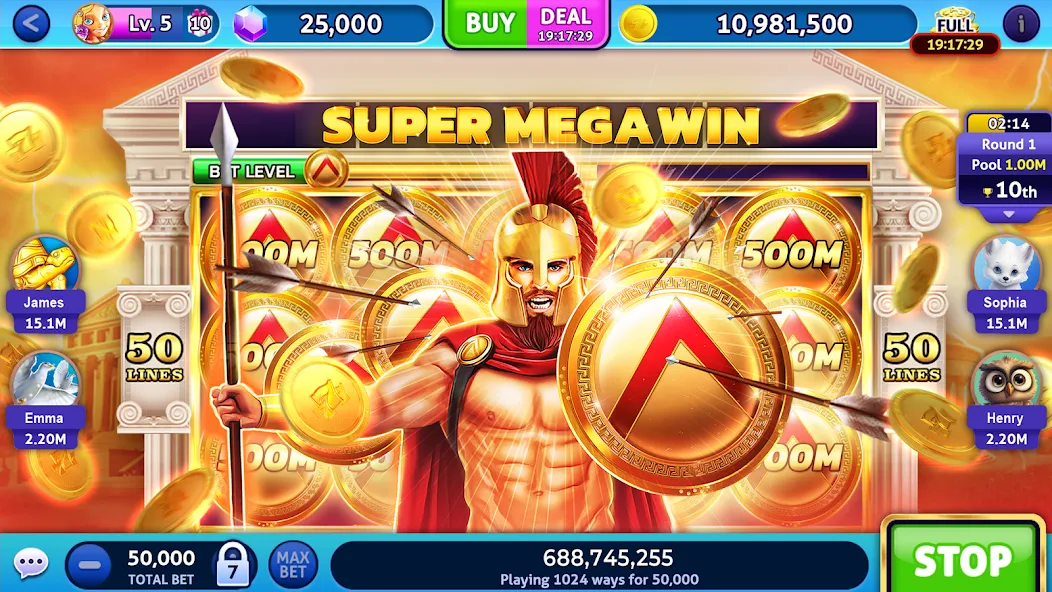 Скачать Jackpot Madness Slots Casino мод — Безлимитные монеты и джекпоты — скриншот 2