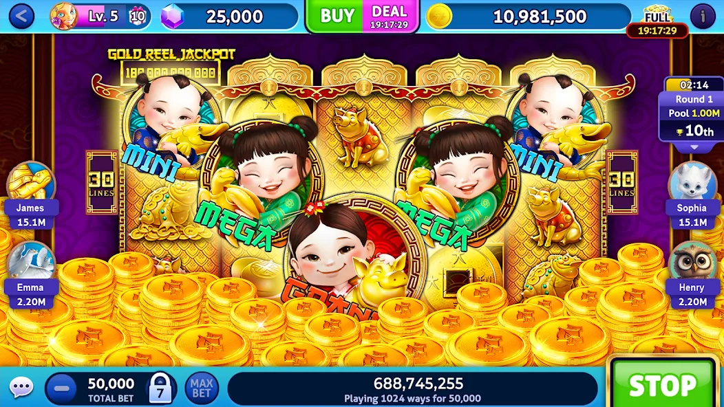 Скачать Jackpot Madness Slots Casino мод — Безлимитные монеты и джекпоты — скриншот 3