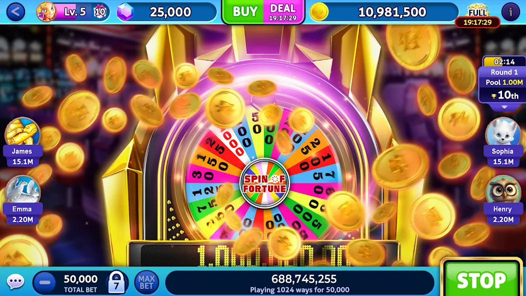 Скачать Jackpot Madness Slots Casino мод — Безлимитные монеты и джекпоты — скриншот 4