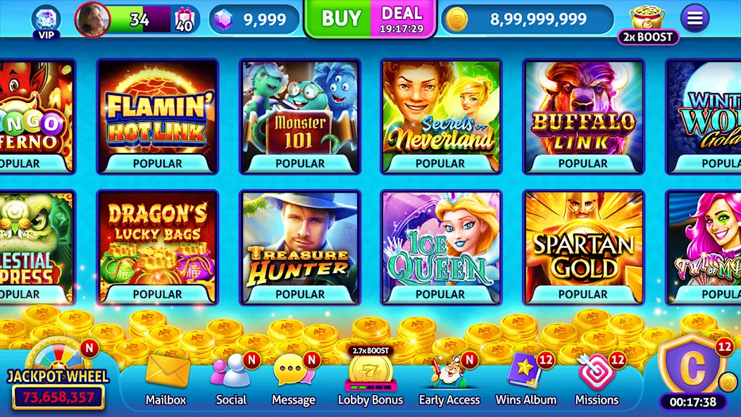 Скачать Jackpot Madness Slots Casino мод — Безлимитные монеты и джекпоты — скриншот 5