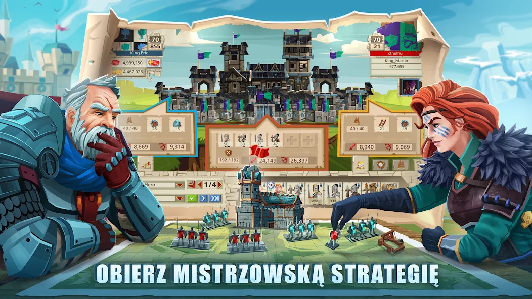 Empire: Four Kingdoms (PL] взлом APK — Безлимитные ресурсы и ускоренное строительство — скриншот 2