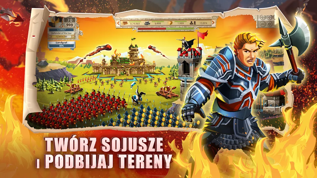 Empire: Four Kingdoms (PL] взлом APK — Безлимитные ресурсы и ускоренное строительство — скриншот 3