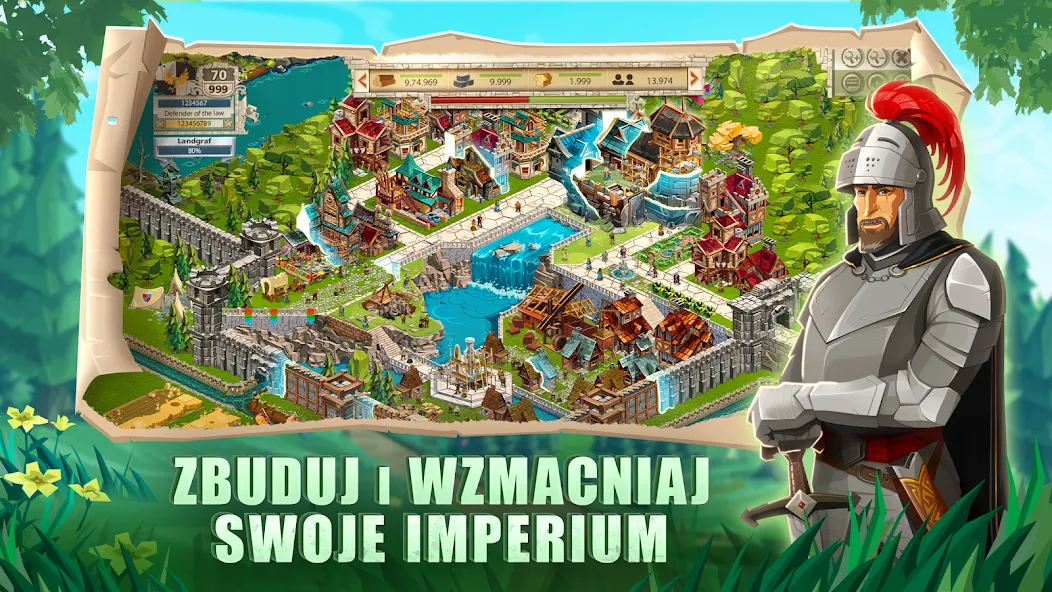 Empire: Four Kingdoms (PL] взлом APK — Безлимитные ресурсы и ускоренное строительство — скриншот 4