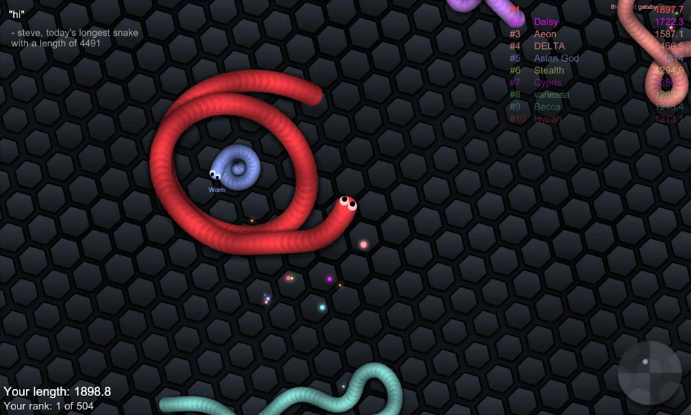 Скачать slither.io последней версии — Без рекламы и бесконечный рост — скриншот 4 Скачать slither.io последней версии — Без рекламы и бесконечный рост — скриншот 4