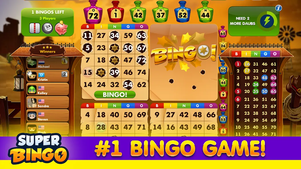 Скачать Super Bingo HD - Bingo Games — Без рекламы и бесконечные билеты — скриншот 4 Скачать Super Bingo HD - Bingo Games — Без рекламы и бесконечные билеты — скриншот 4