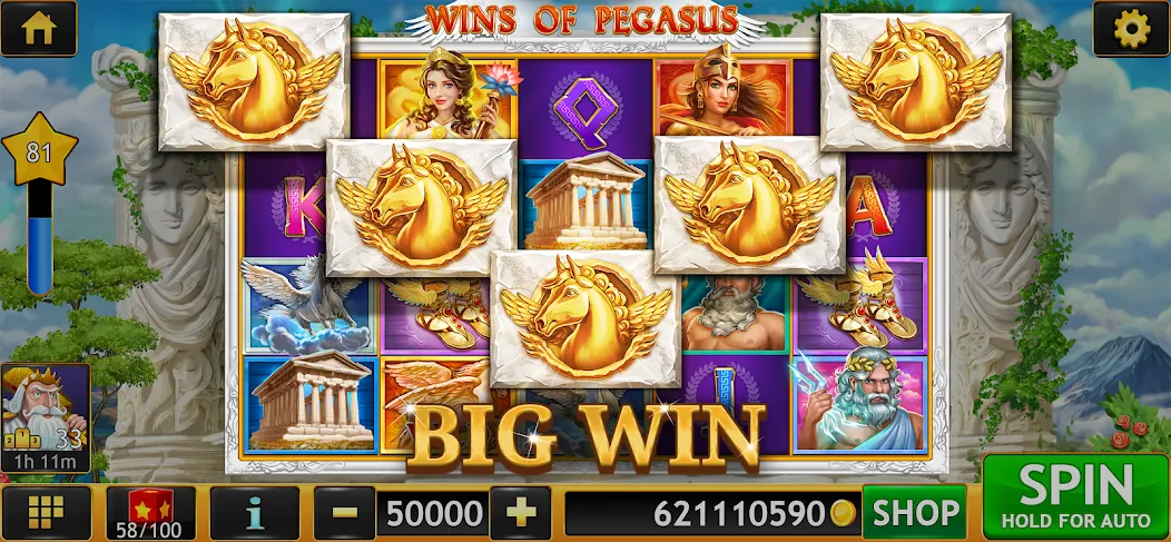 Slots of Luck: Vegas Casino MOD APK: Безлимитные монеты и бонусы — скриншот 1