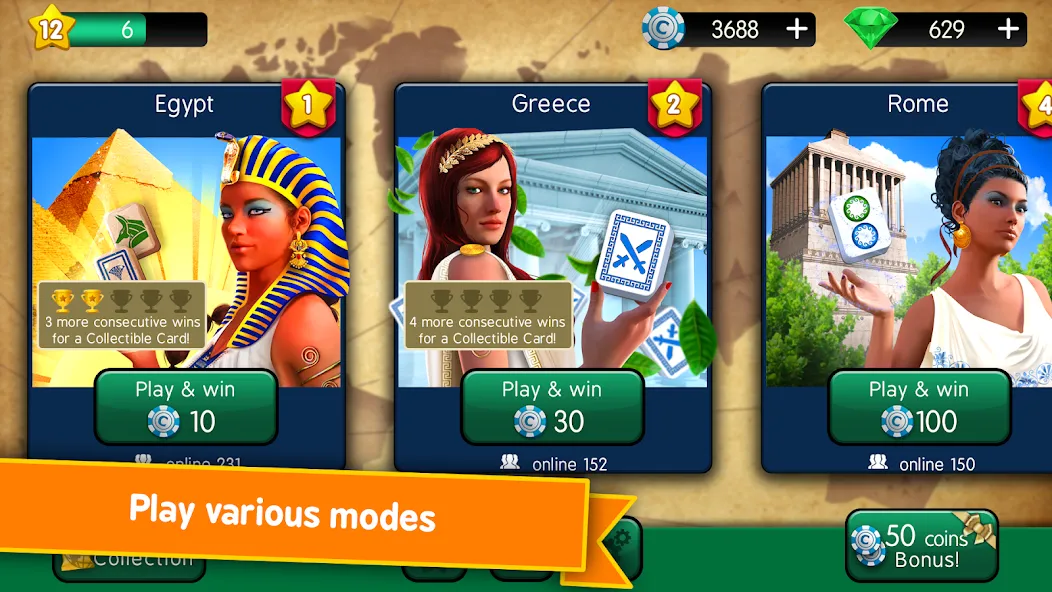 Mahjong Duels MOD APK скачать на Андроид — Безлимитные монеты и все уровни — скриншот 2 Mahjong Duels MOD APK скачать на Андроид — Безлимитные монеты и все уровни — скриншот 2