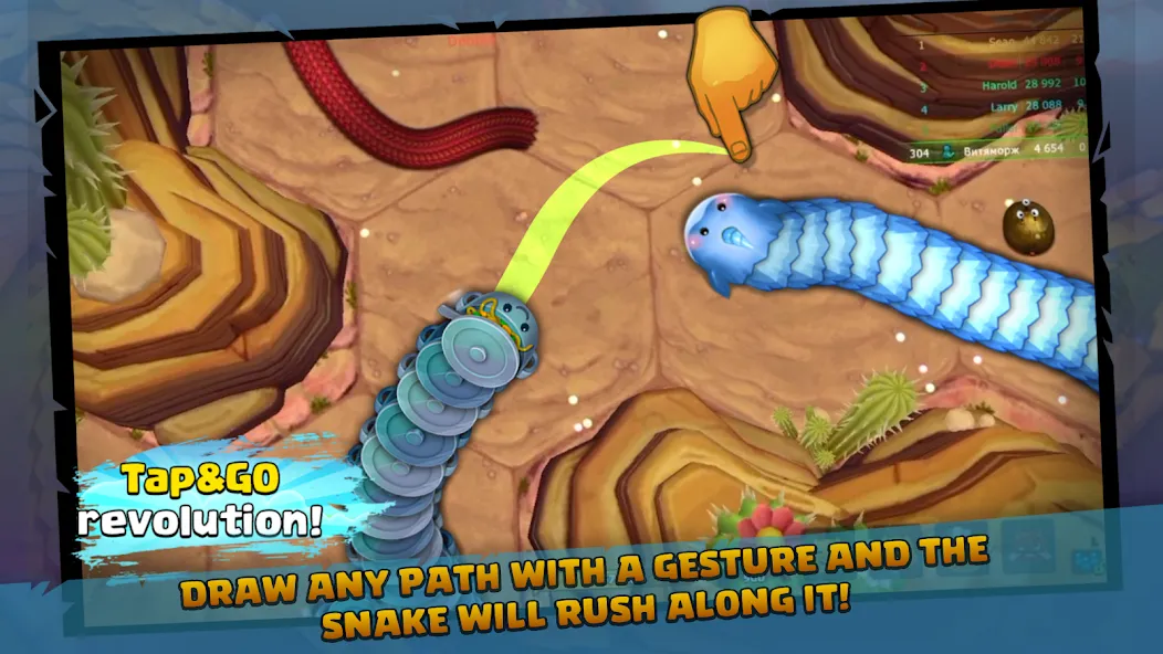 Little Big Snake — Безлимитные монеты и ускорение, скачать мод APK — скриншот 2