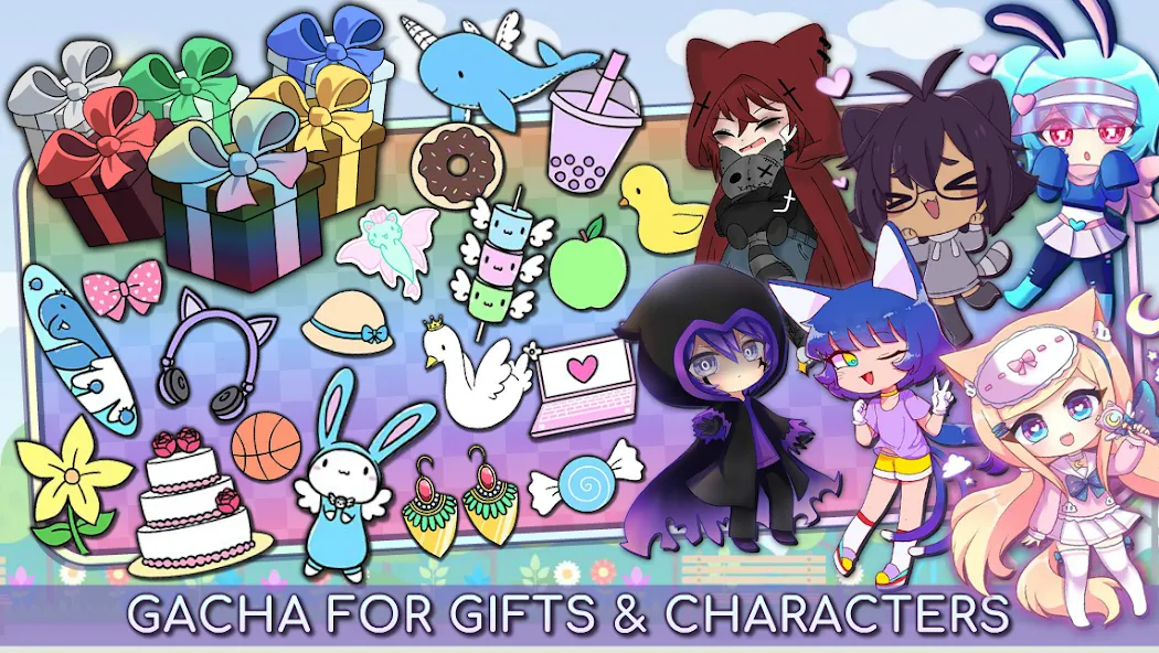 Скачать мод Gacha Life — Безлимитные деньги и все персонажи — скриншот 2