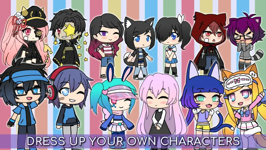 Скачать мод Gacha Life — Безлимитные деньги и все персонажи — скриншот 3