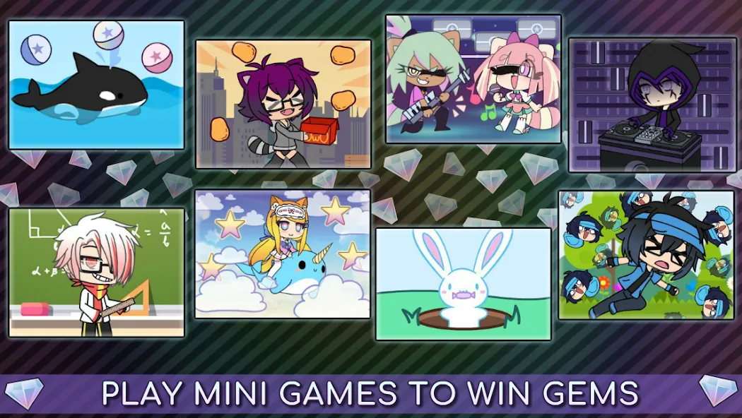 Скачать мод Gacha Life — Безлимитные деньги и все персонажи — скриншот 4