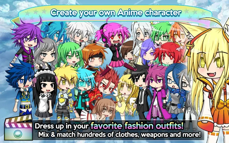 Gacha Studio (Anime Dress Up] — взломанная версия, Разблокированы все наряды и аксессуары — скриншот 2