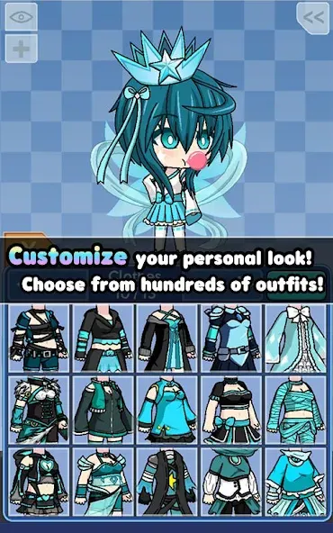 Скачать Pocket Chibi - Anime Dress Up бесплатно — Безлимитные монеты и алмазы — скриншот 5
