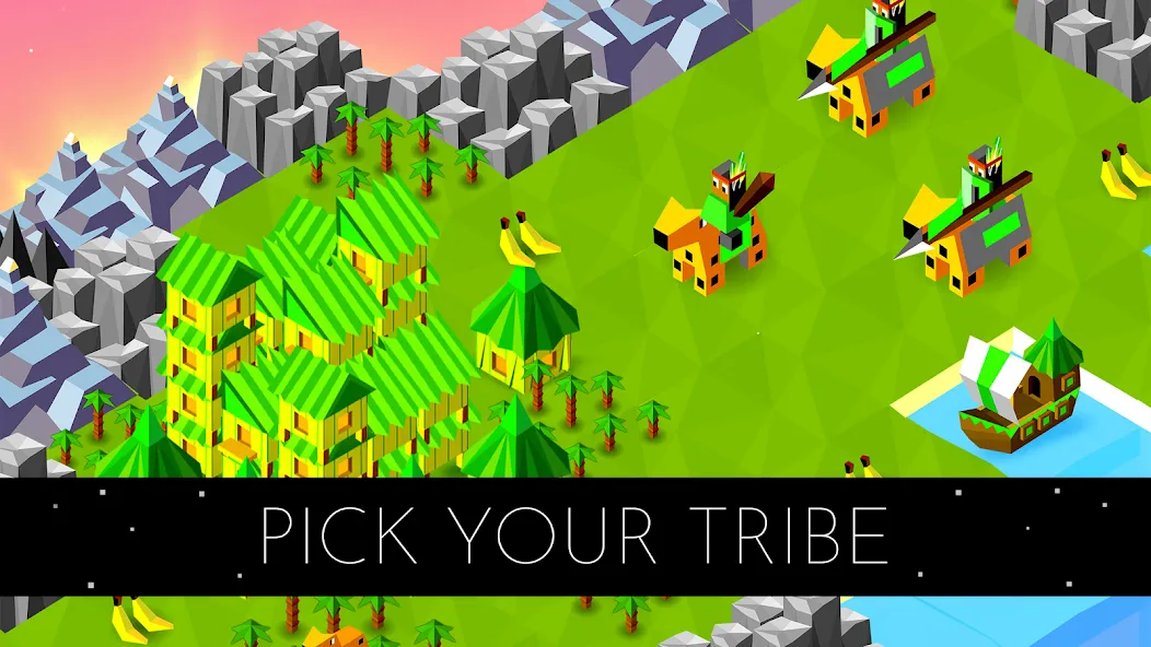 The Battle of Polytopia взломанный APK — Безлимитные ресурсы и открыты все племена — скриншот 1