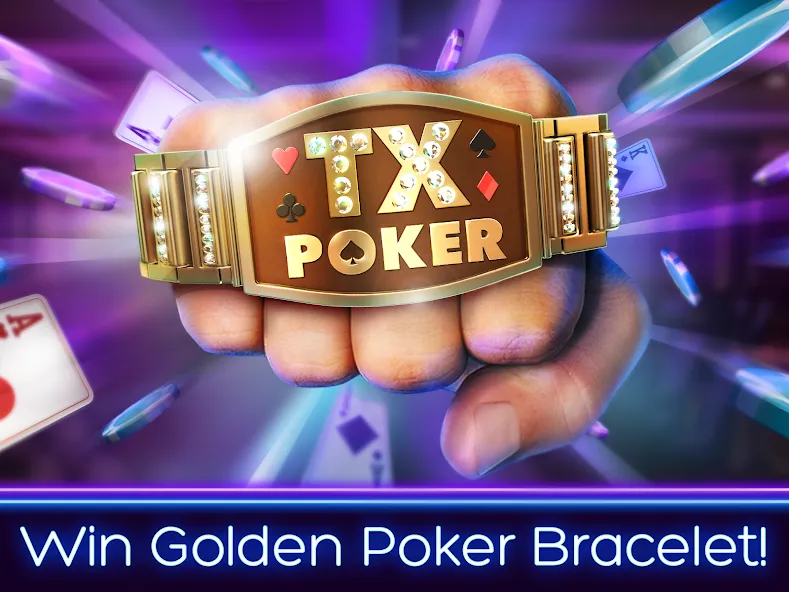 TX Poker - Texas Holdem Poker взлом на Андроид — Безлимитные фишки и все функции открыты — скриншот 1