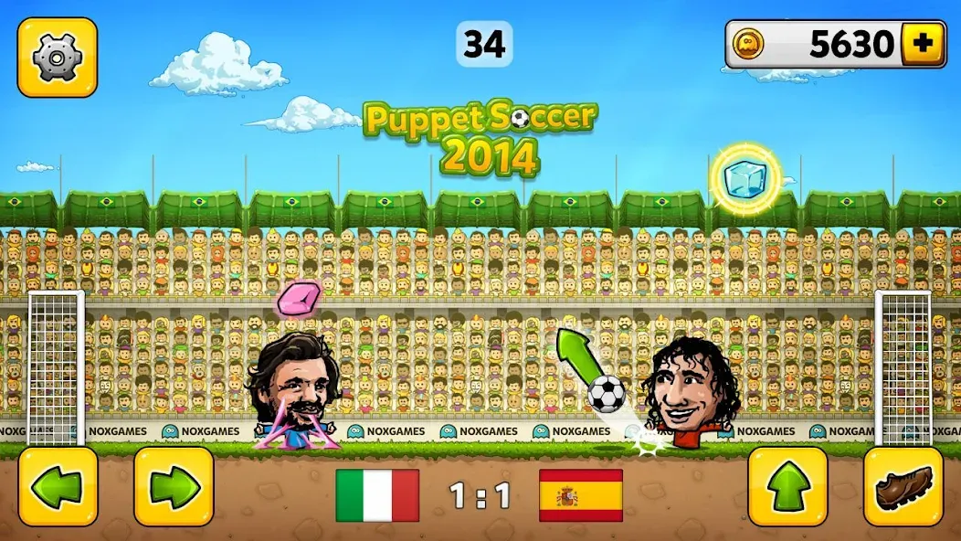 Puppet Soccer - Football бесплатно на Андроид — мод: Безлимитные монеты и открытые команды — скриншот 3
