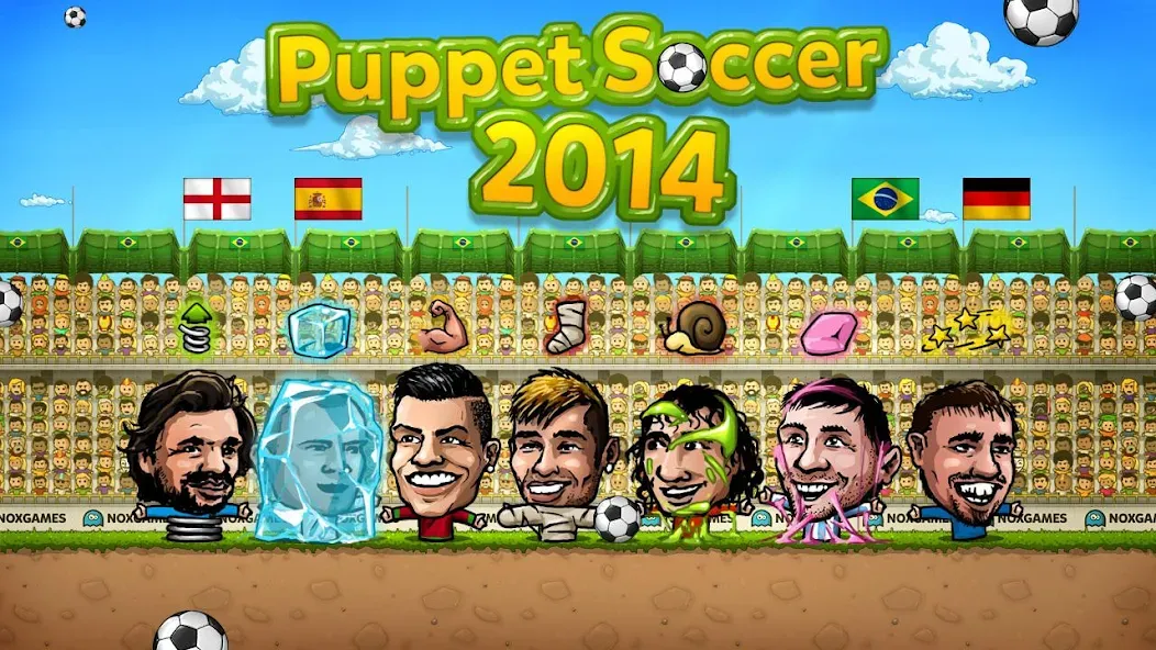 Puppet Soccer - Football бесплатно на Андроид — мод: Безлимитные монеты и открытые команды — скриншот 4