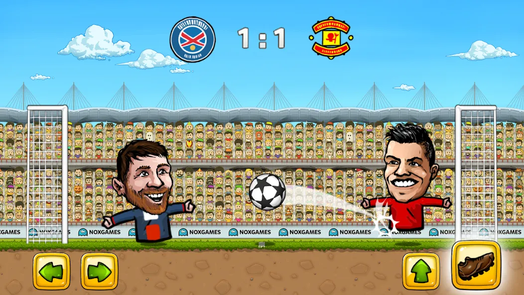 Скачать Puppet Soccer: Champs League бесплатно — Безлимитные деньги и алмазы — скриншот 2
