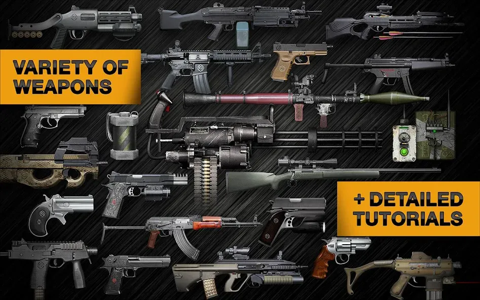 Weaphones™ Gun Sim Vol1 Armory — скачать мод: Все оружие и без рекламы — скриншот 5