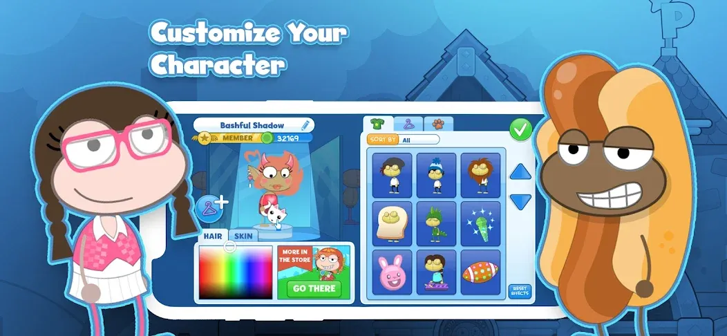 Скачать мод Poptropica: Fun Kids Adventure — Без рекламы и много монет — скриншот 2