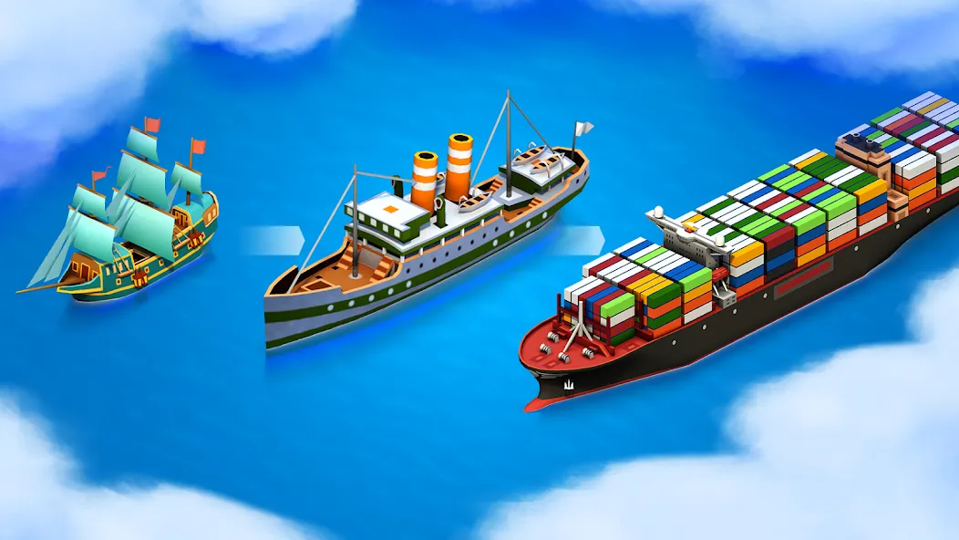Скачать Sea Port: Cargo Boat Tycoon мод — Безлимитные деньги и ресурсы — скриншот 2