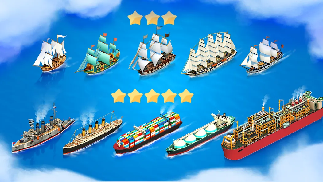 Скачать Sea Port: Cargo Boat Tycoon мод — Безлимитные деньги и ресурсы — скриншот 4
