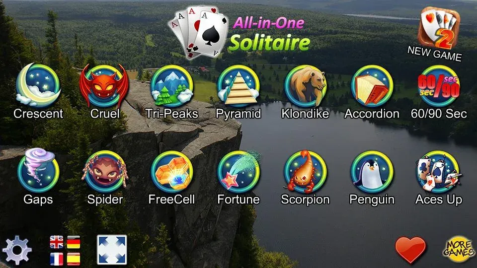 Скачать All-in-One Solitaire на Андроид с модом — Все режимы пасьянса открыты — скриншот 1 Скачать All-in-One Solitaire на Андроид с модом — Все режимы пасьянса открыты — скриншот 1