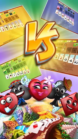Solitaire Journey взломанный APK — Без рекламы и бесконечные подсказки — скриншот 1