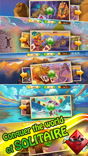 Solitaire Journey взломанный APK — Без рекламы и бесконечные подсказки — скриншот 2