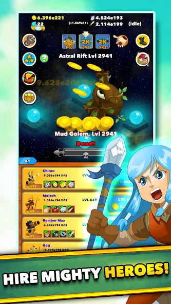 Скачать Clicker Heroes - Idle RPG мод — Безлимитные деньги и урон — скриншот 4 Скачать Clicker Heroes - Idle RPG мод — Безлимитные деньги и урон — скриншот 4
