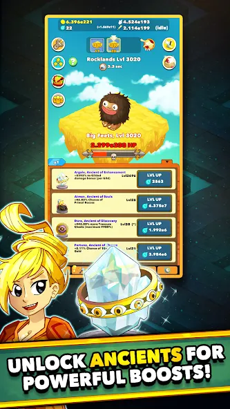 Скачать Clicker Heroes - Idle RPG мод — Безлимитные деньги и урон — скриншот 5 Скачать Clicker Heroes - Idle RPG мод — Безлимитные деньги и урон — скриншот 5