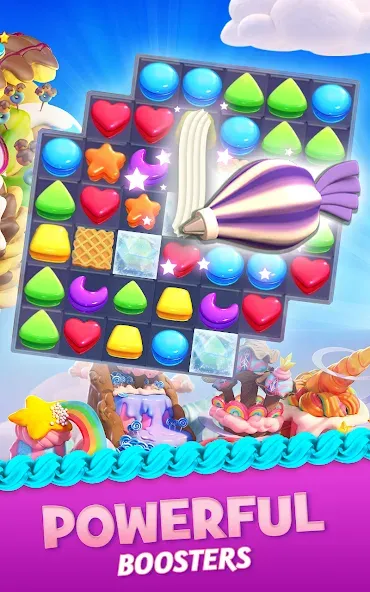 Cookie Jam Blast™ Match 3 Game на телефон — скачать мод: Безлимитные жизни и усилители — скриншот 3 Cookie Jam Blast™ Match 3 Game на телефон — скачать мод: Безлимитные жизни и усилители — скриншот 3